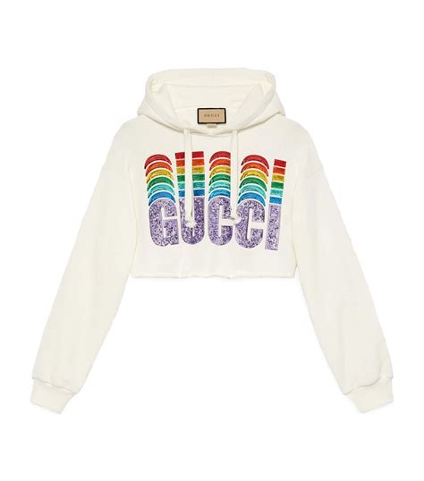 gucci rainbow hoodie replica|oversize sweatshirt with gucci print.